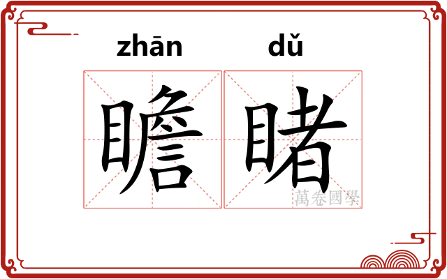 瞻睹