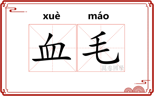 血毛 血毛