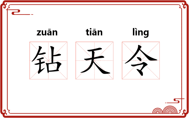 钻天令 钻天令