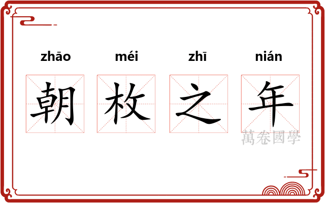 朝枚之年