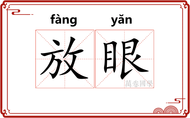 放眼