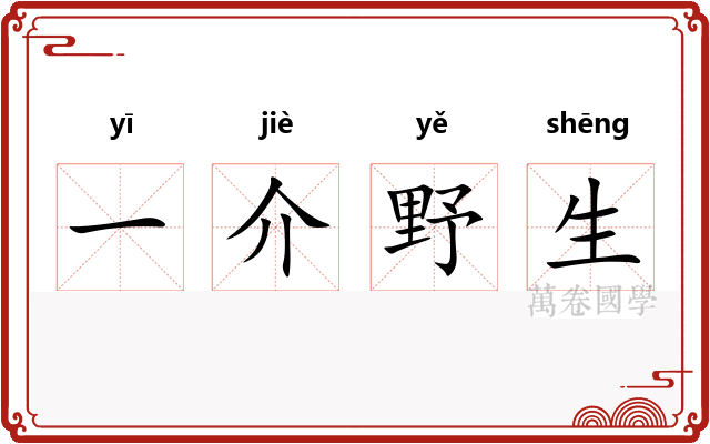 一介野生