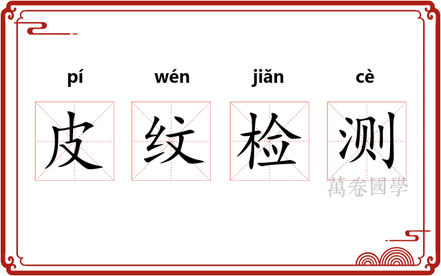 皮纹检测