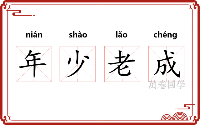 年少老成