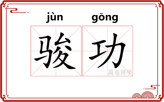 骏功