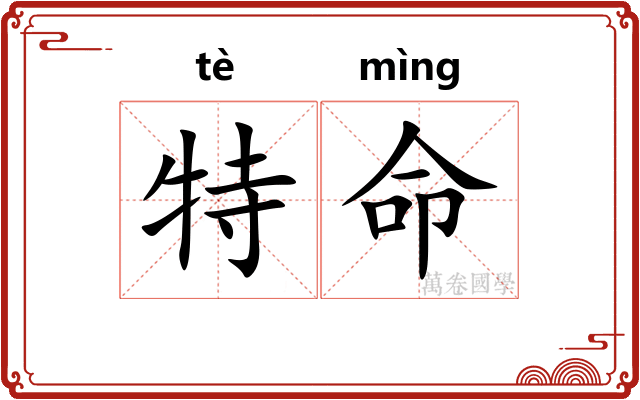 特命 特命