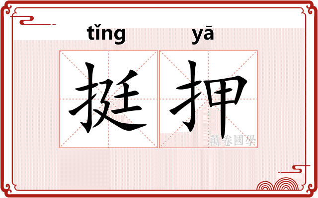 挺押