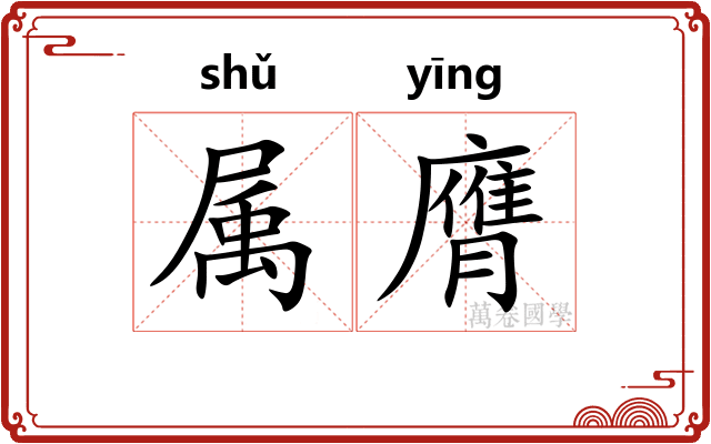 属膺
