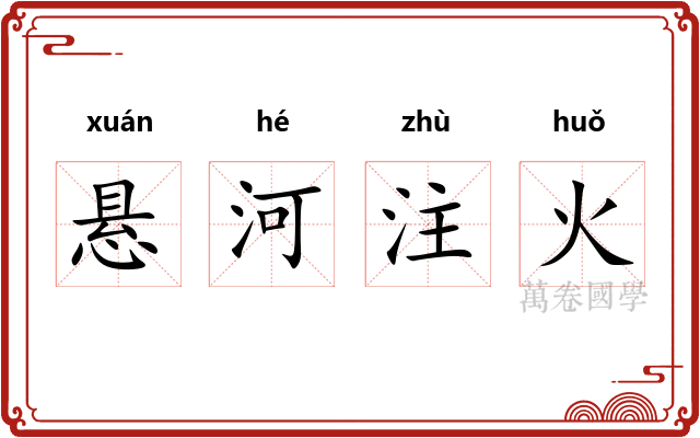 悬河注火