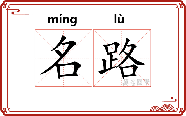 名路