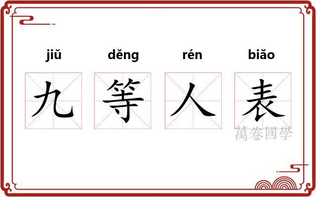 九等人表