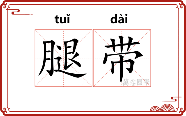 腿带
