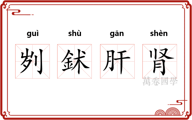 刿鉥肝肾