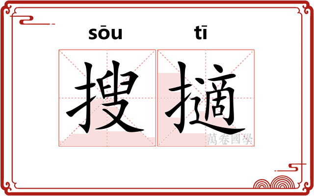 搜擿