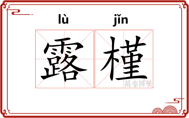 露槿 露槿