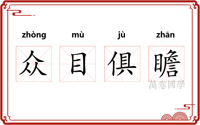 众目俱瞻