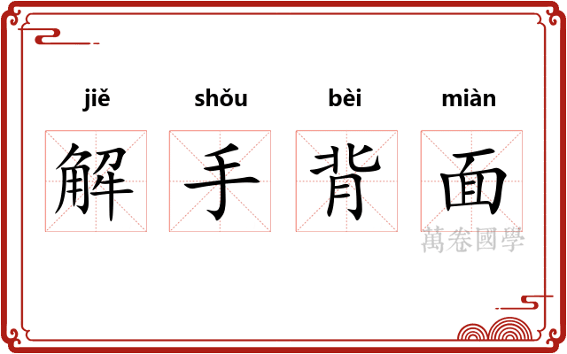 解手背面 解手背面