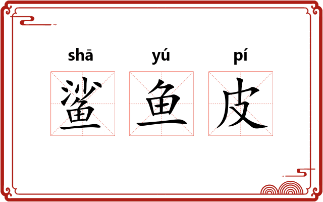 鲨鱼皮 鲨鱼皮