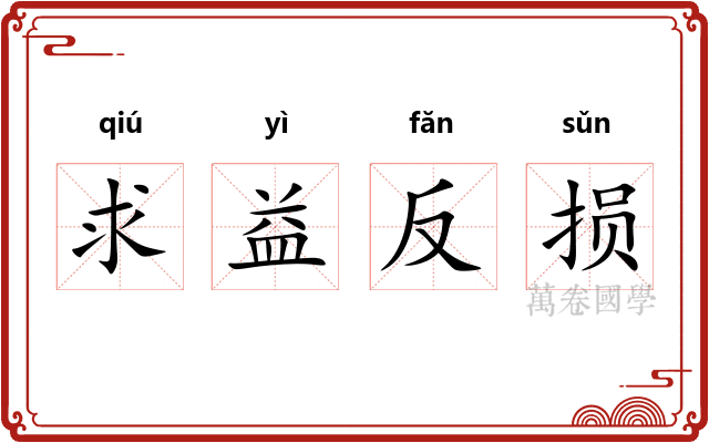 求益反损