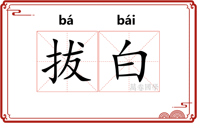 拔白