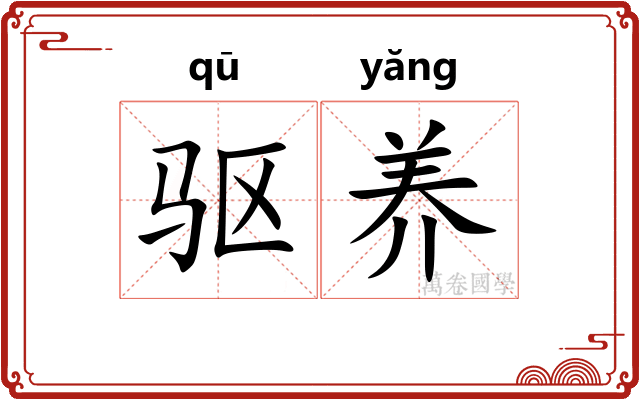 驱养