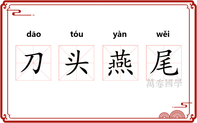刀头燕尾