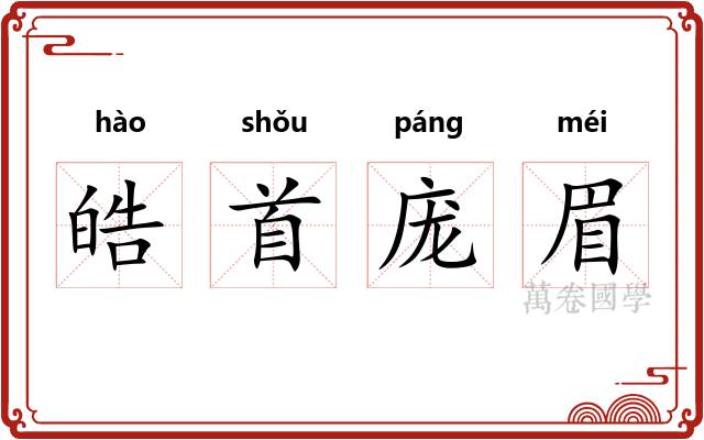 皓首庞眉