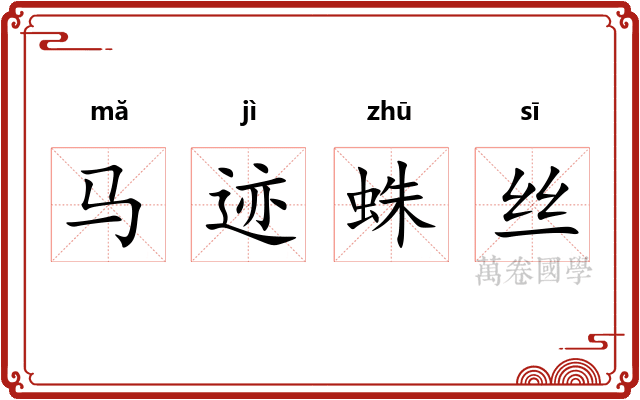 马迹蛛丝