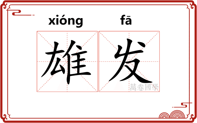 雄发