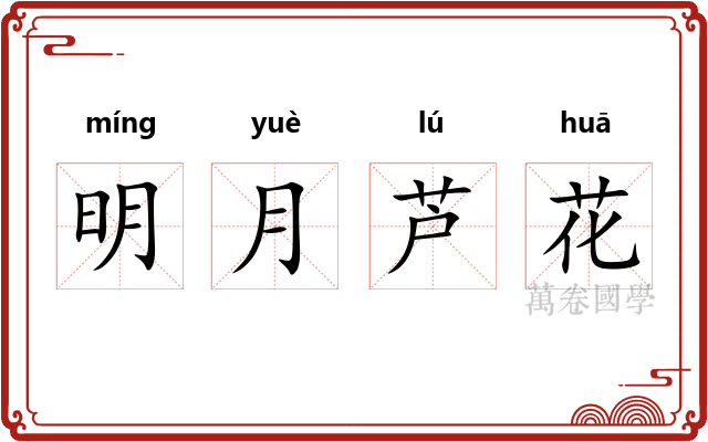 明月芦花 明月芦花