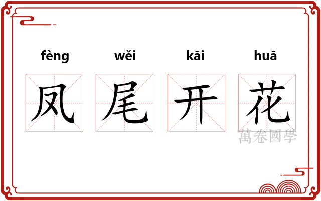 凤尾开花