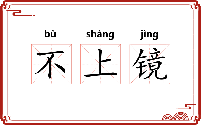 不上镜