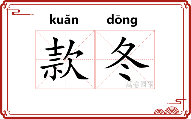 款冬
