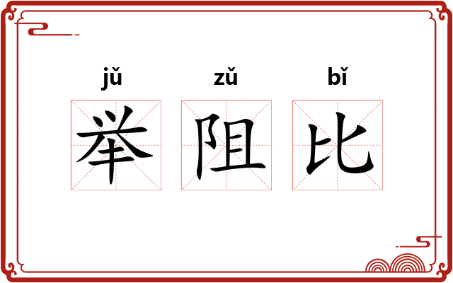 举阻比