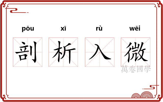 剖析入微