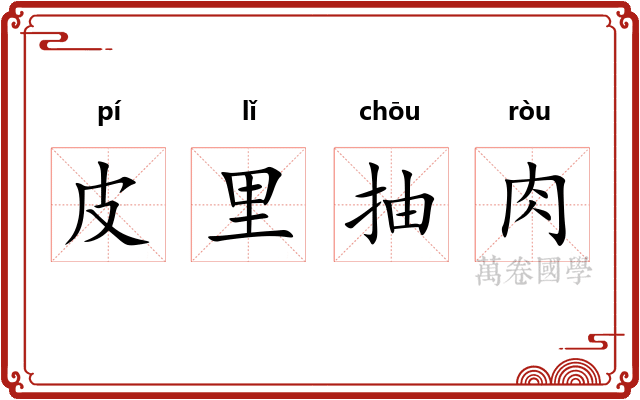 皮里抽肉