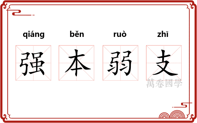 强本弱支