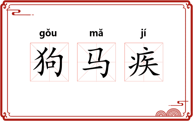 狗马疾