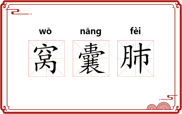 窝囊肺