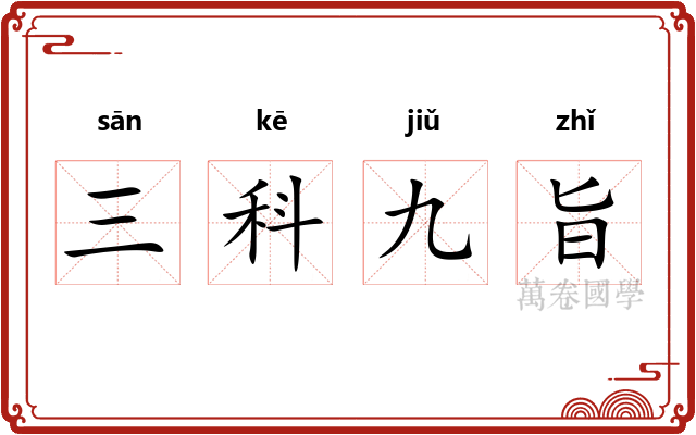 三科九旨