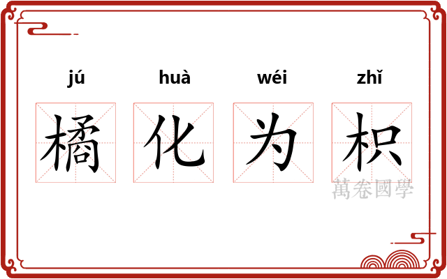 橘化为枳 橘化为枳