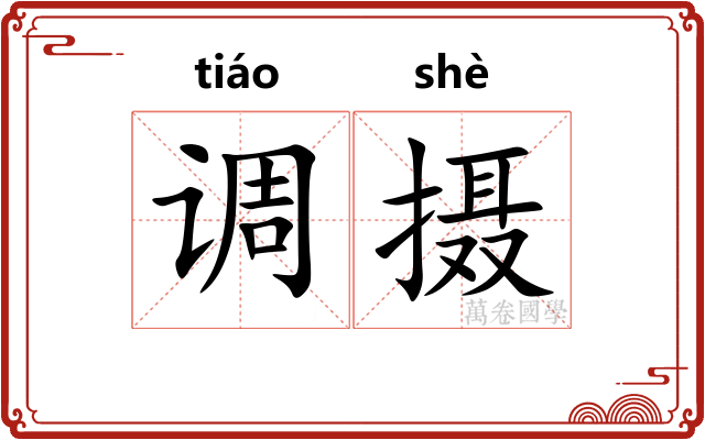 调摄