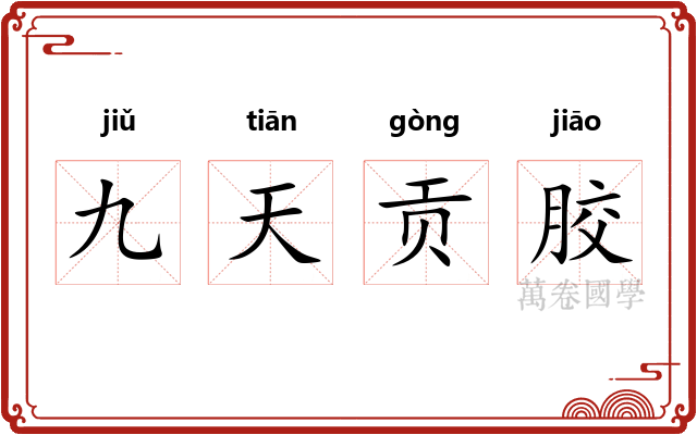 九天贡胶 九天贡胶