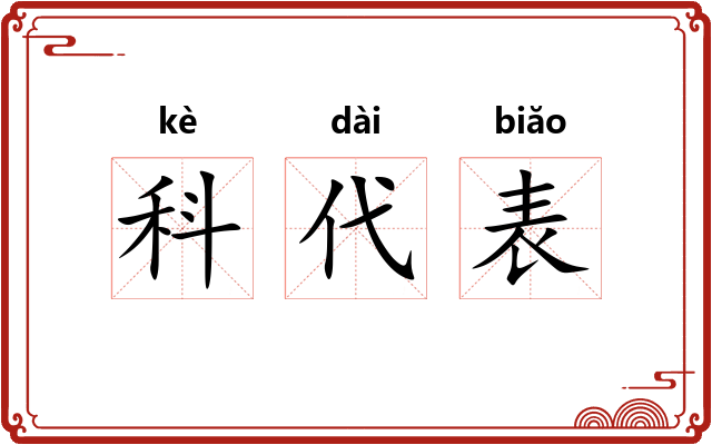 科代表