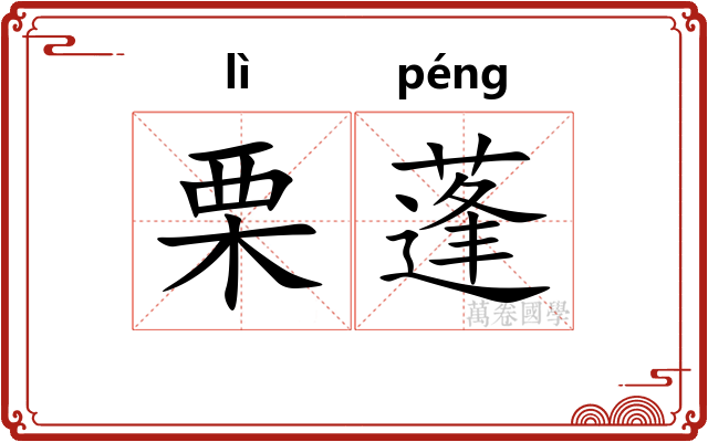栗蓬 栗蓬
