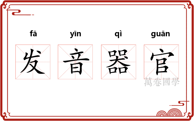 发音器官 发音器官