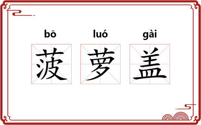 菠萝盖 菠萝盖
