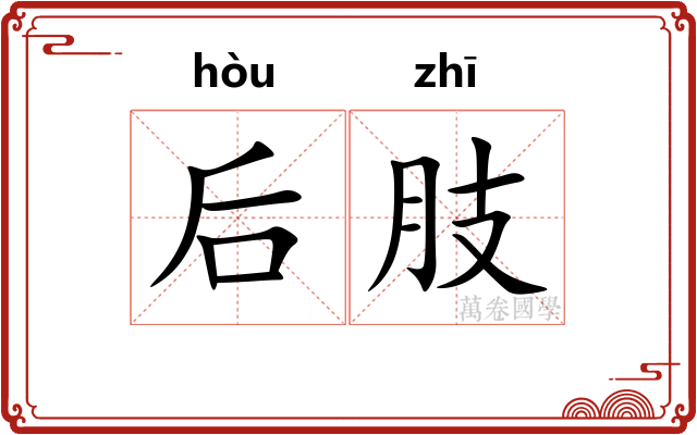 后肢