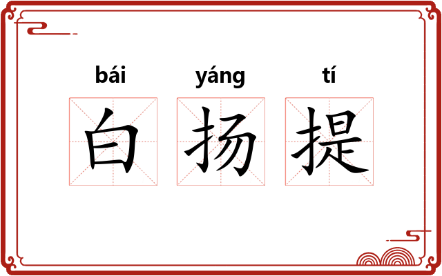 白扬提