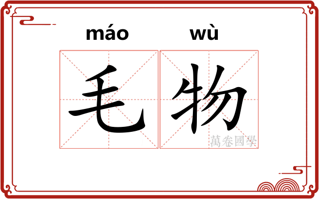 毛物